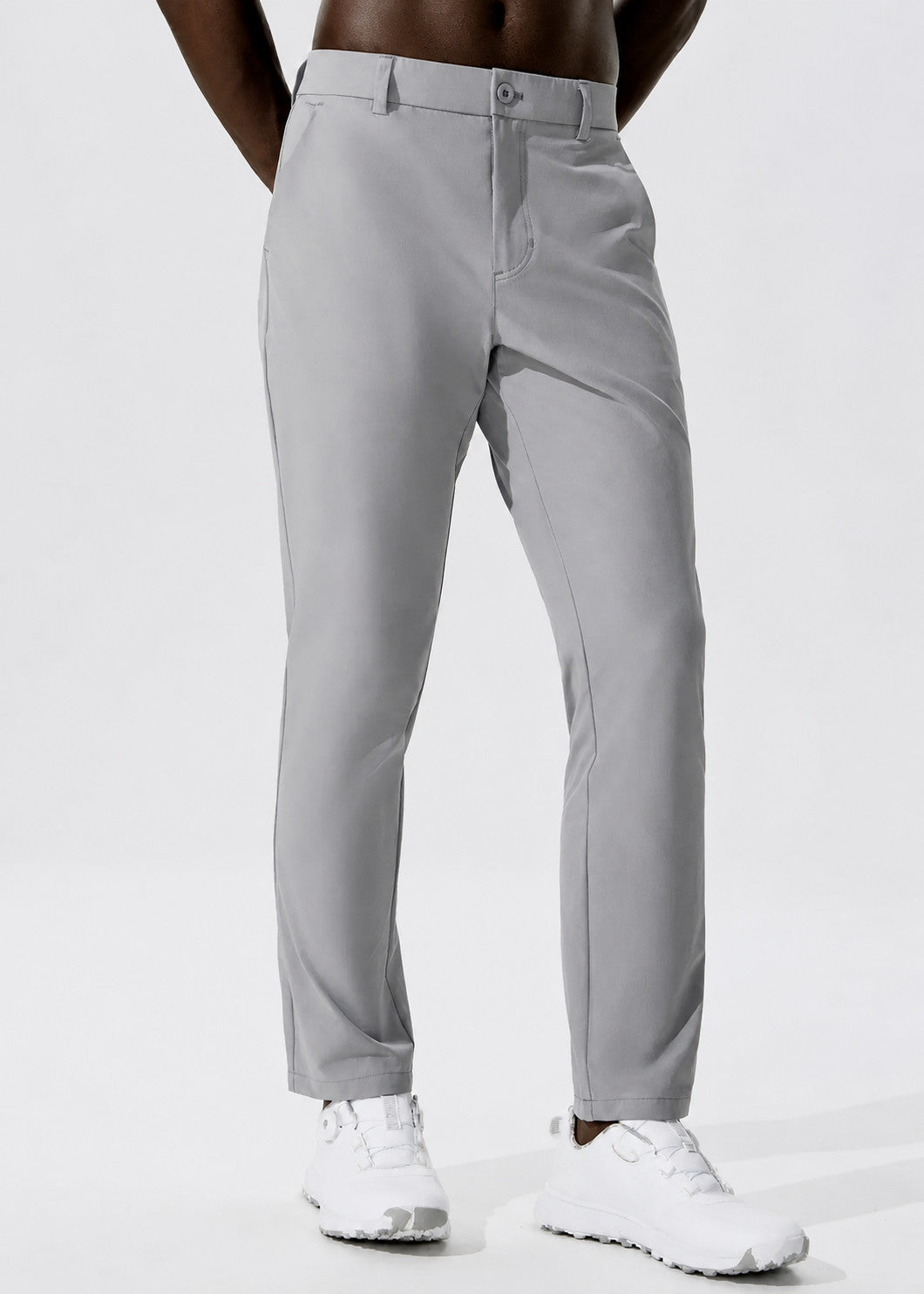 Men'S Casual Golf Pants, Stretch Slim Straight Lightweight Quality Business Pants Golf Sports Trousers 30-34 Inseam Length