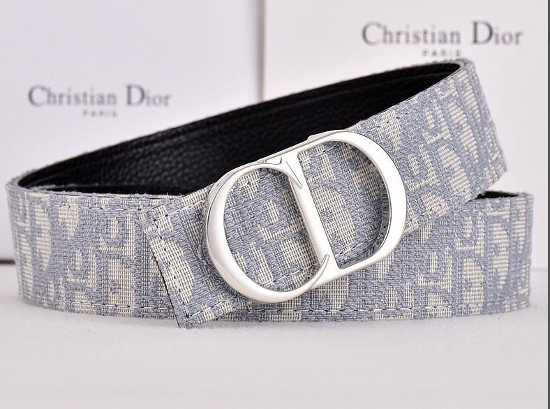 Men's Patterned Belt with Figure Eight Buckle