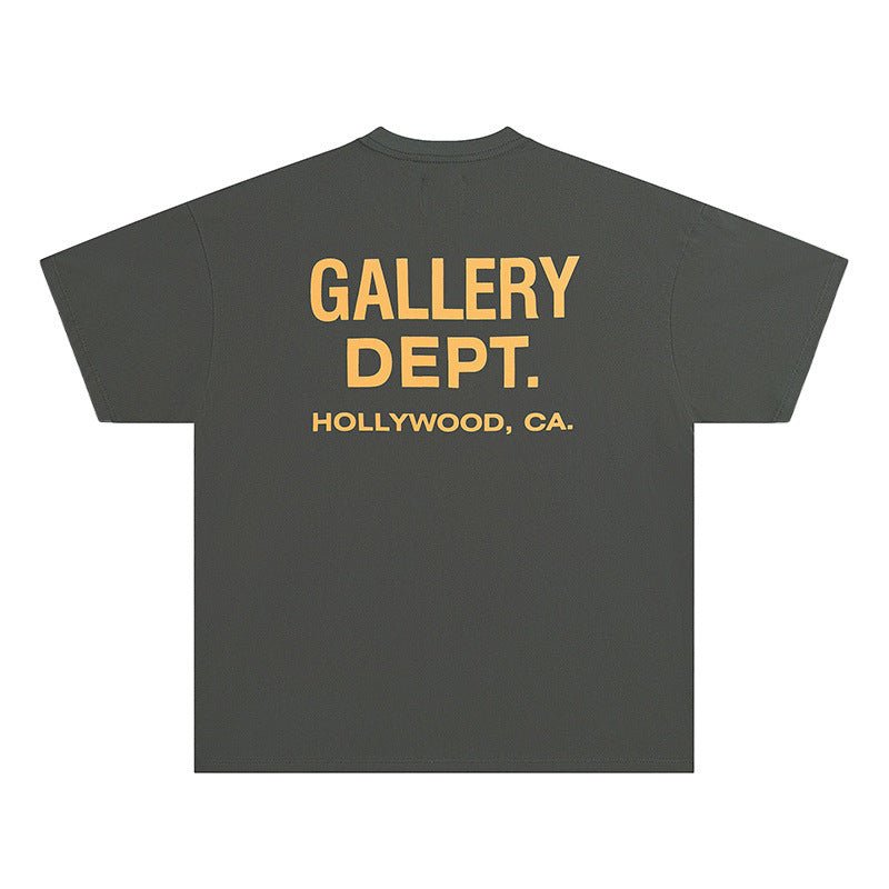 Men's Relaxed Fit Crew Neck T-Shirt with Graphic Lettering