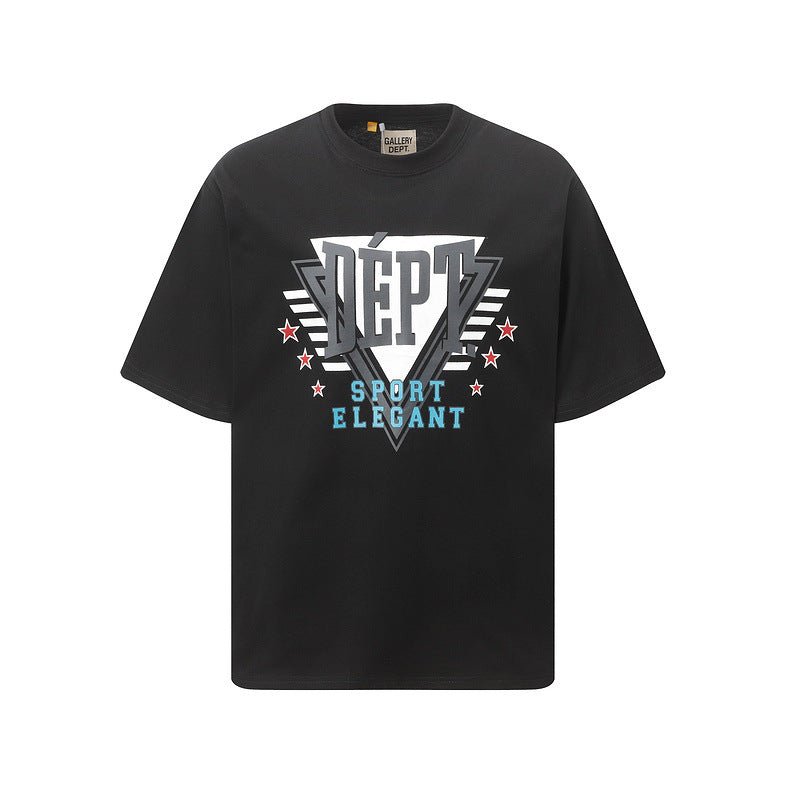 Men's Relaxed Fit Crew Neck T-Shirt with Graphic Lettering
