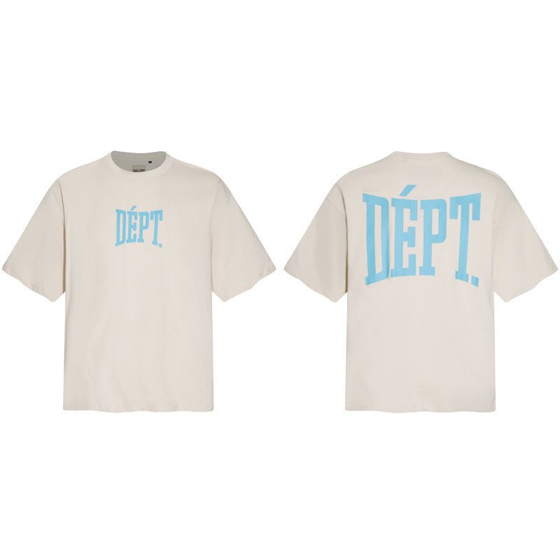 Men's Relaxed Fit Crew Neck T-Shirt with Graphic Lettering