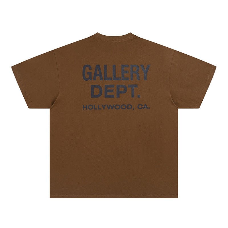 Men's Relaxed Fit Crew Neck T-Shirt with Graphic Lettering