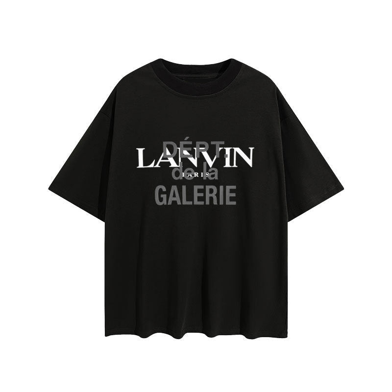 Men's Relaxed Fit Crew Neck T-Shirt with Graphic Lettering