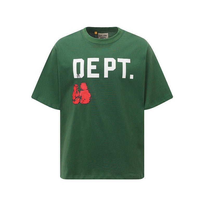 Men's Relaxed Fit Crew Neck T-Shirt with Graphic Lettering