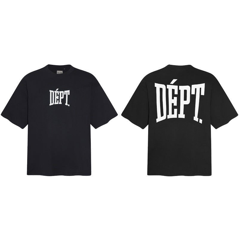 Men's Relaxed Fit Crew Neck T-Shirt with Graphic Lettering