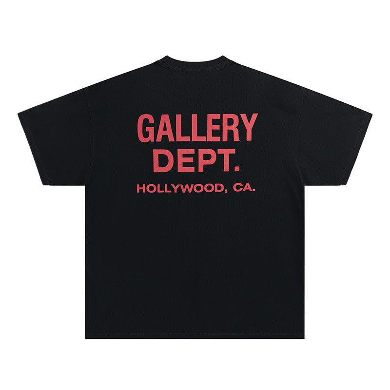 Men's Relaxed Fit Crew Neck T-Shirt with Graphic Lettering