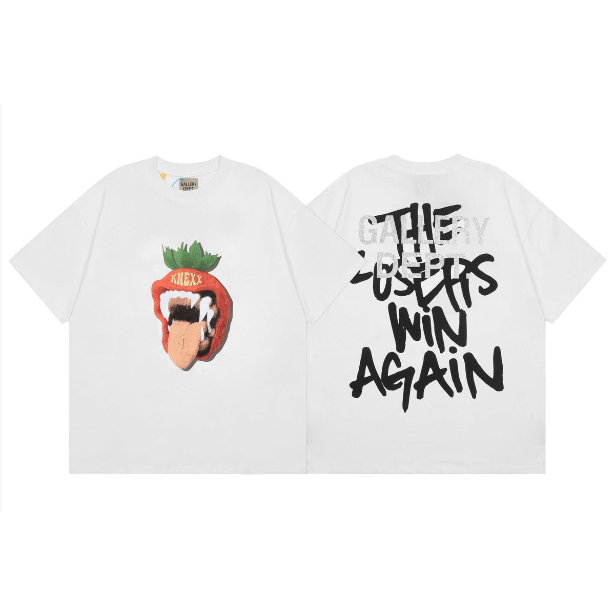 Men's Relaxed Fit Crew Neck T-Shirt with Graphic Lettering