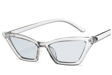 Women's Narrow Cat Eye Sunglasses with Gradient Lenses and UV Protection