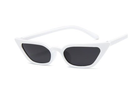 Women's Narrow Cat Eye Sunglasses with Gradient Lenses and UV Protection