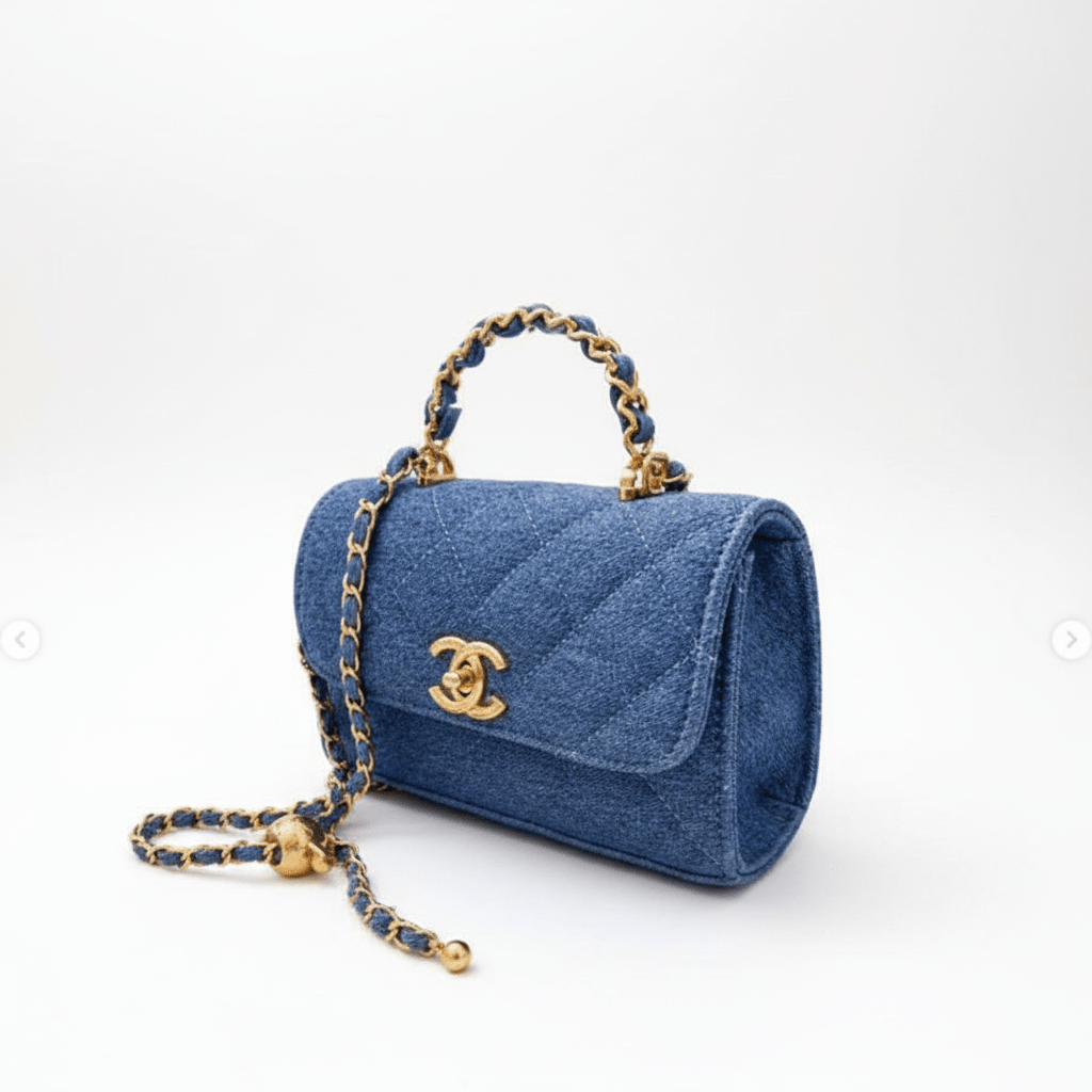 Quilted Structured Flap Crossbody Bag with Top Handle