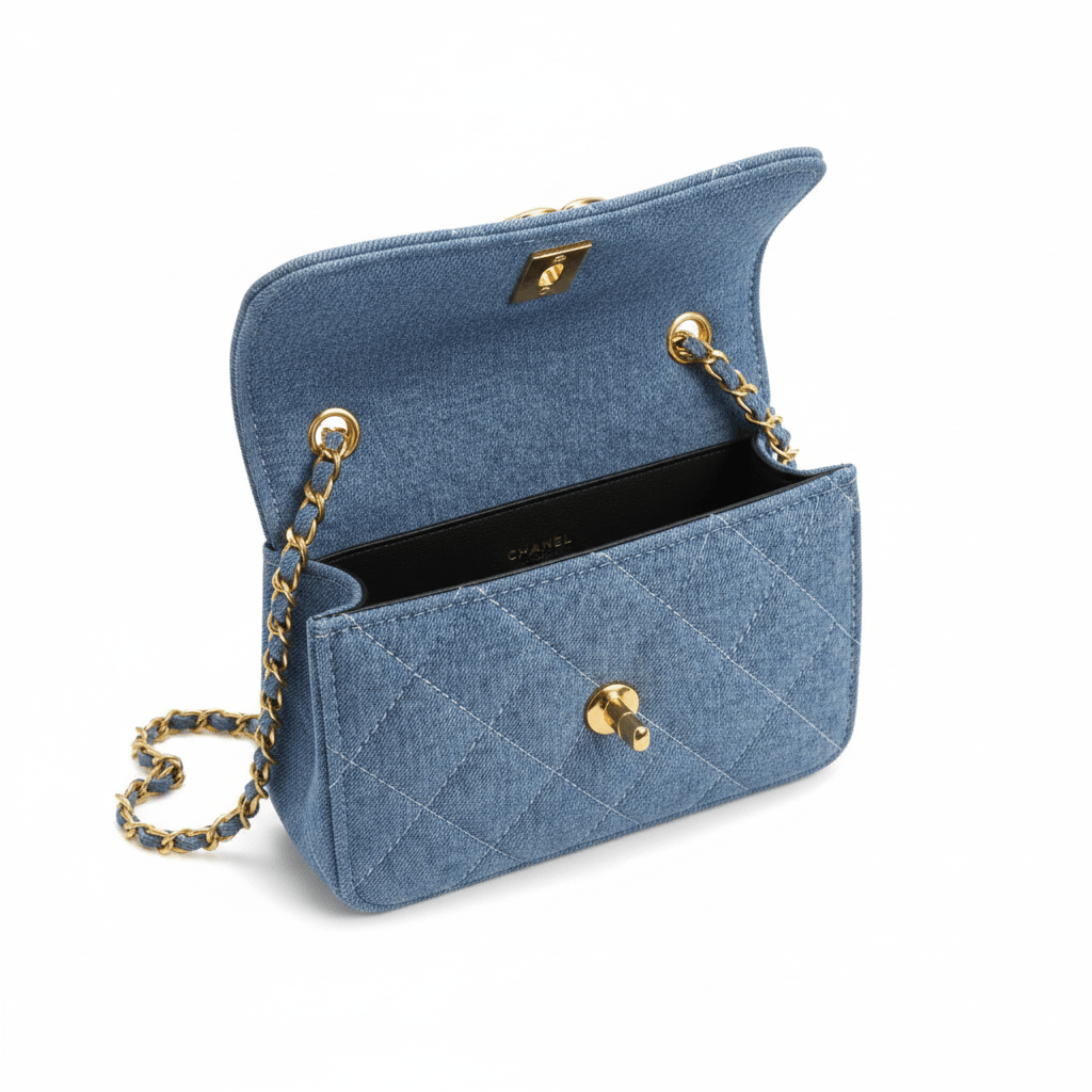 Quilted Structured Flap Crossbody Bag with Top Handle