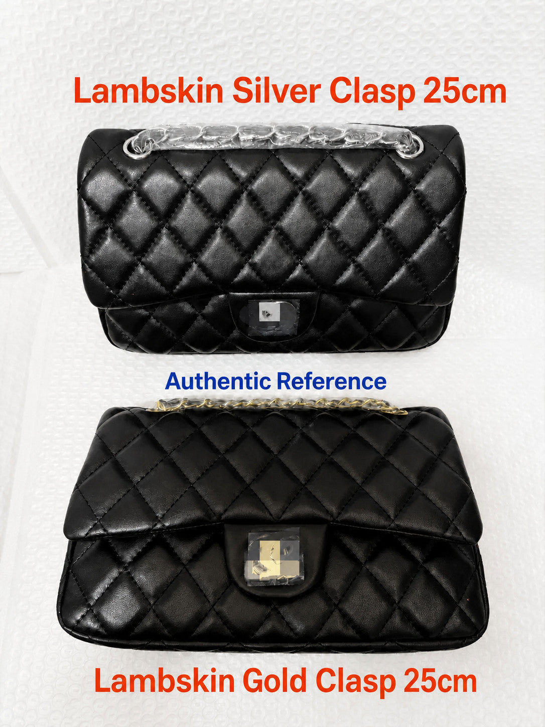 Diamond Quilted Flap Crossbody Bag with Chain Strap and Turn-Lock Closure