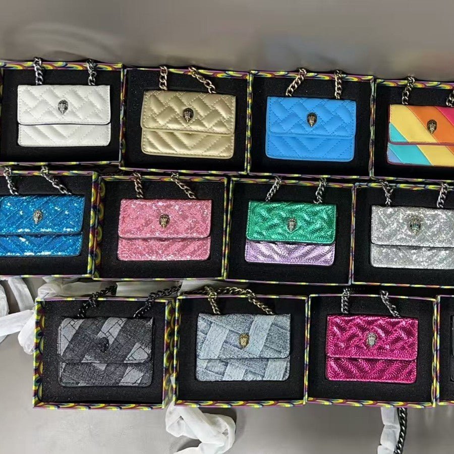 Mini Quilted Flap Crossbody Bag with Chain Strap