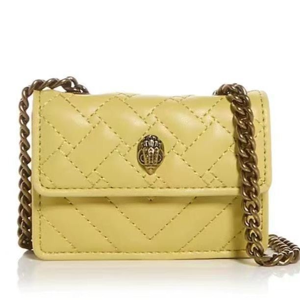 Mini Quilted Flap Crossbody Bag with Chain Strap
