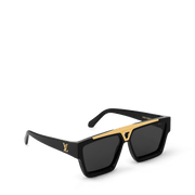 Square Full Rim Sunglasses with UV400 Protection and Metal Accents