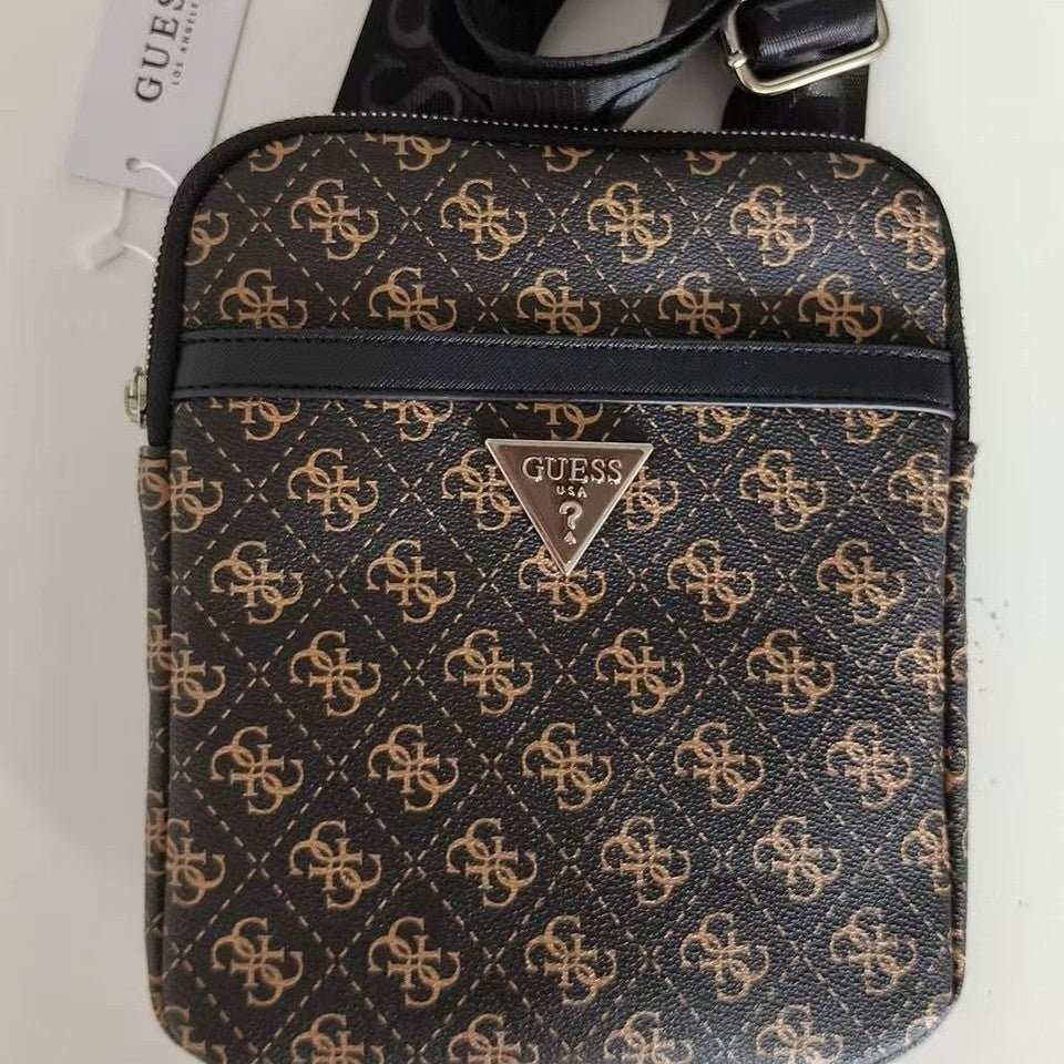 Rectangular Crossbody Bag with Adjustable Strap and Front Zip Pocket