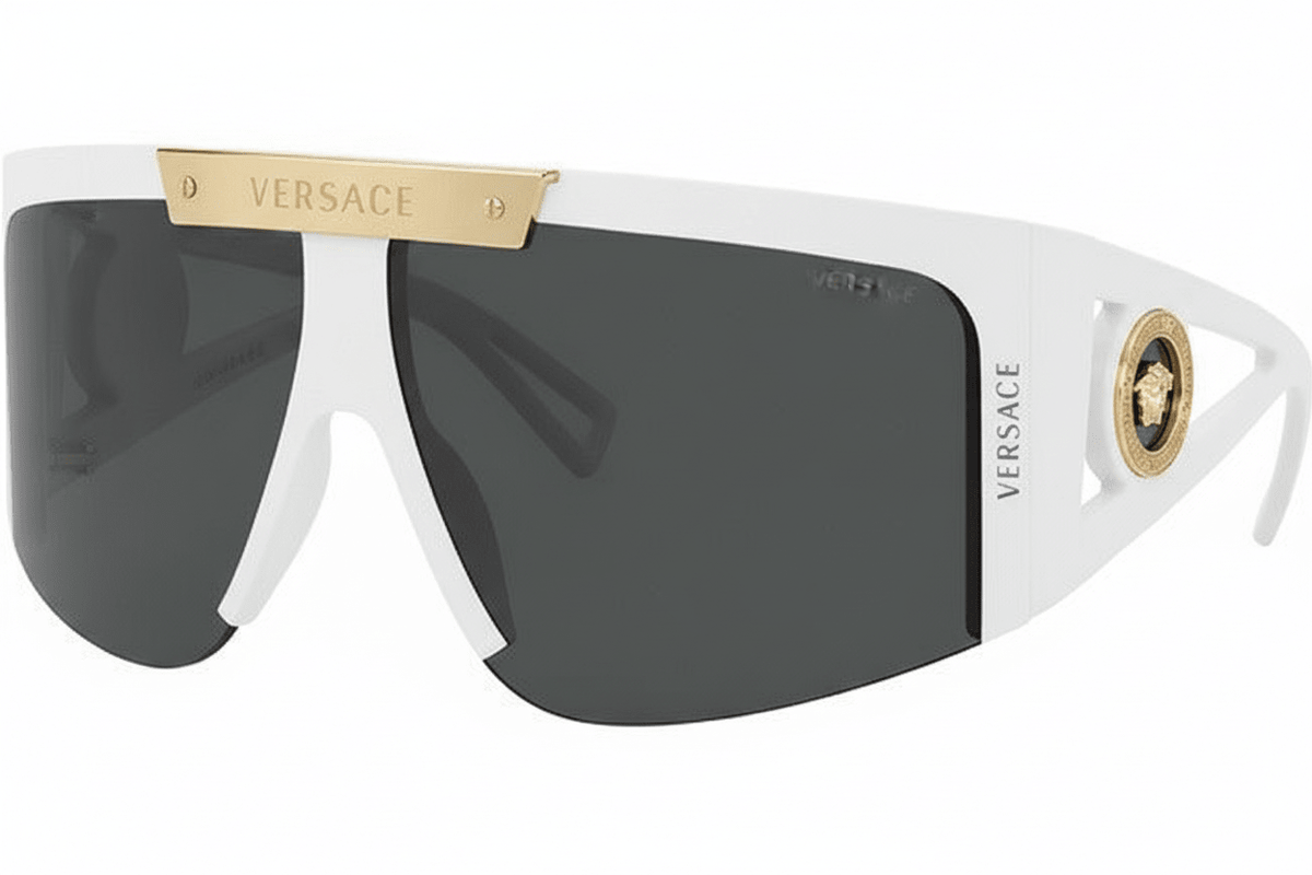 Oversized Shield Sunglasses with Gradient Lenses