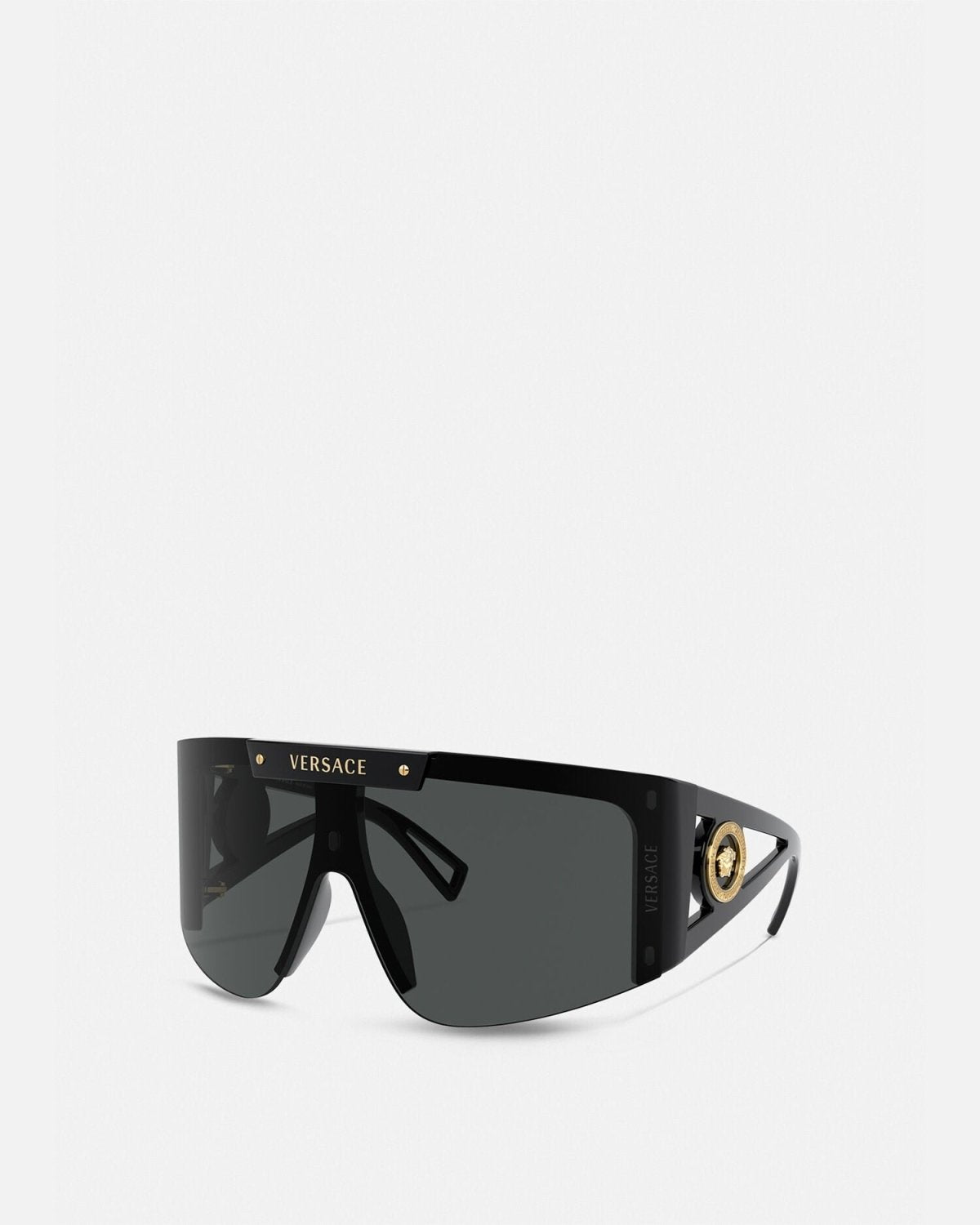 Oversized Shield Sunglasses with Gradient Lenses