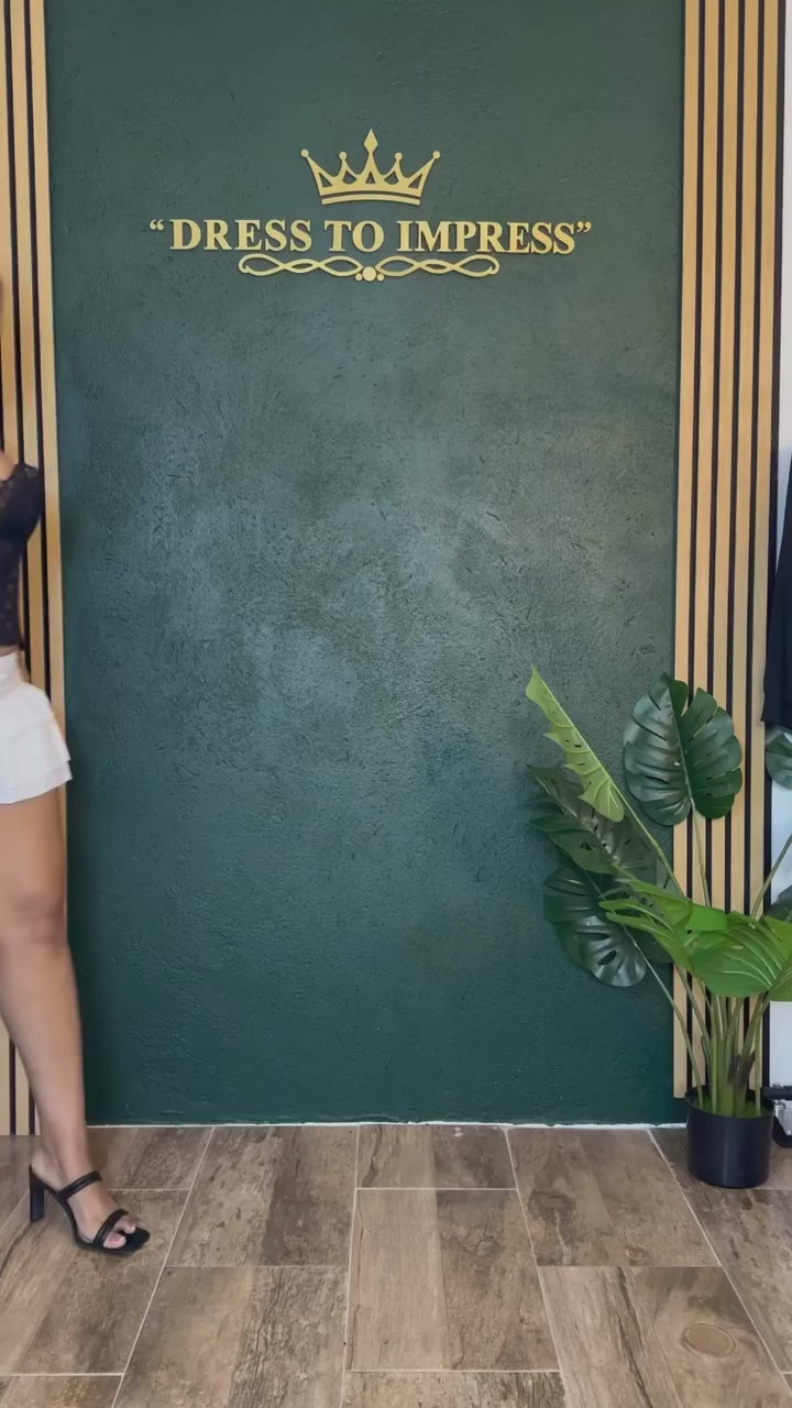 Load video: Strapless Structured Cutout Corset Top with Lace-Up Back