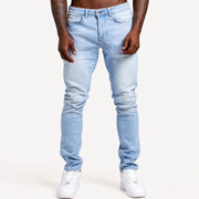 Men's Slim Fit Mid Waist Five Pocket Jeans