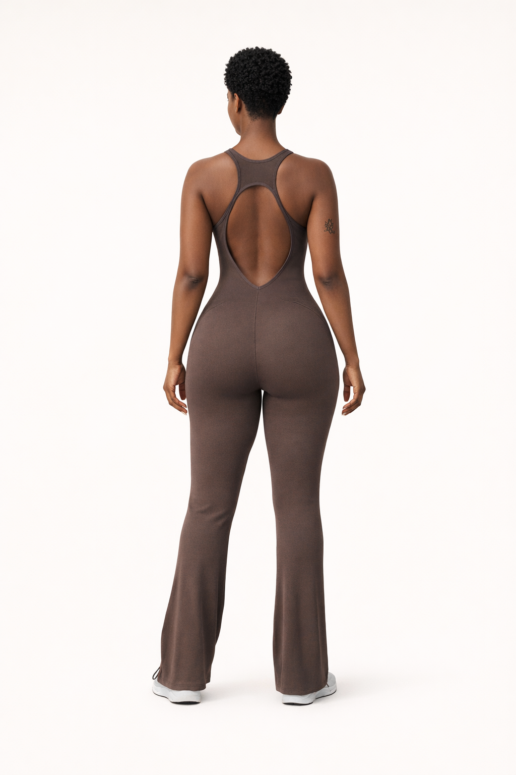 Women's Performance V Jumpsuit Gym Set - Yoga and Fitness Bodysuit