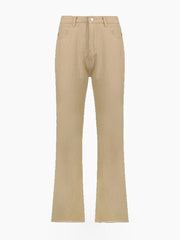 Women's High Waist Flared Jeans with Frayed Hem