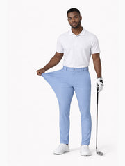Men's Slim Straight Golf Pants with Belt Loops