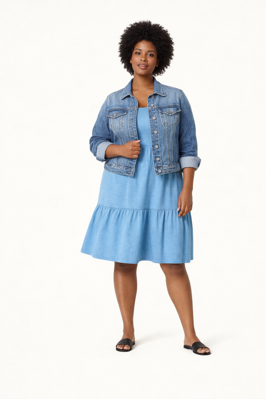 Chic Women's Short-Sleeve Tiered Dress - Perfect for Every Occasion!