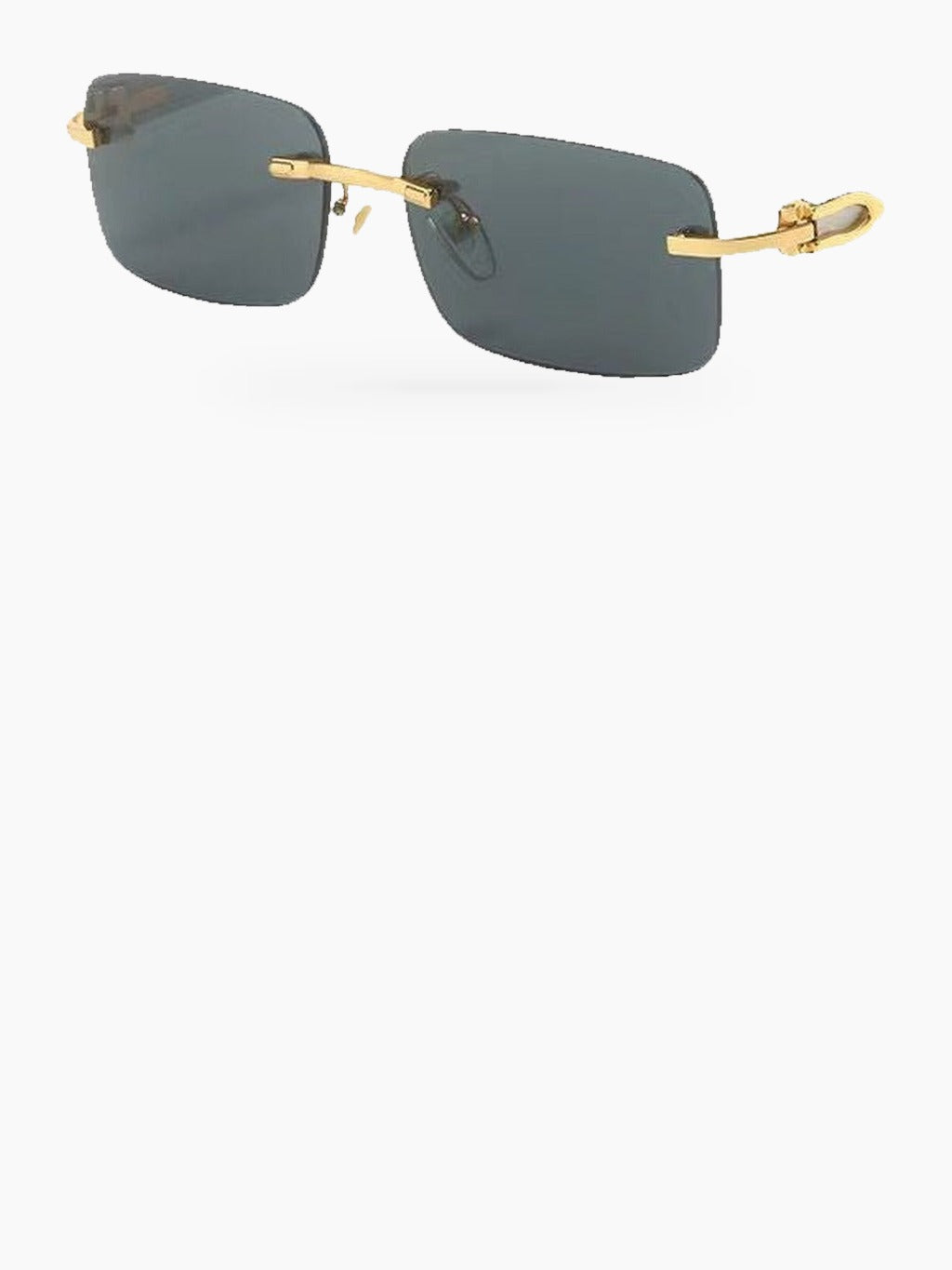 Frameless Square Sunglasses with UV400 Protection