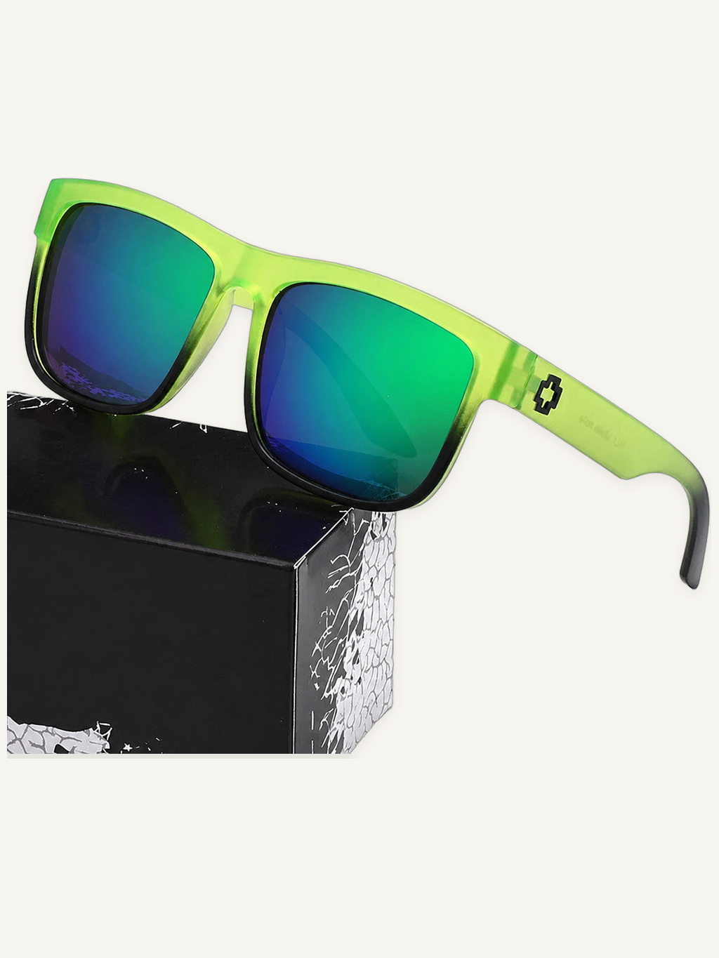 Square Full Frame Sunglasses with UV Protection