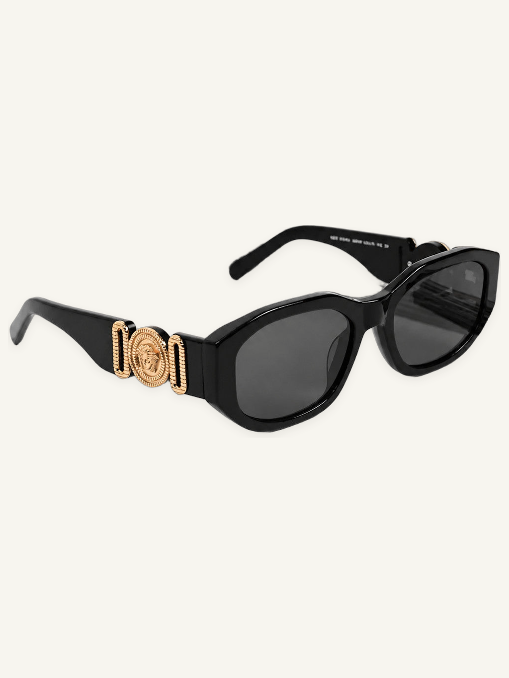 Cat Eye Sunglasses with Embellished Temple Accents and UV Protection