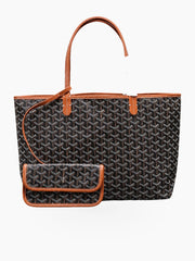Patterned Tote Bag with Front Pouch and Shoulder Straps