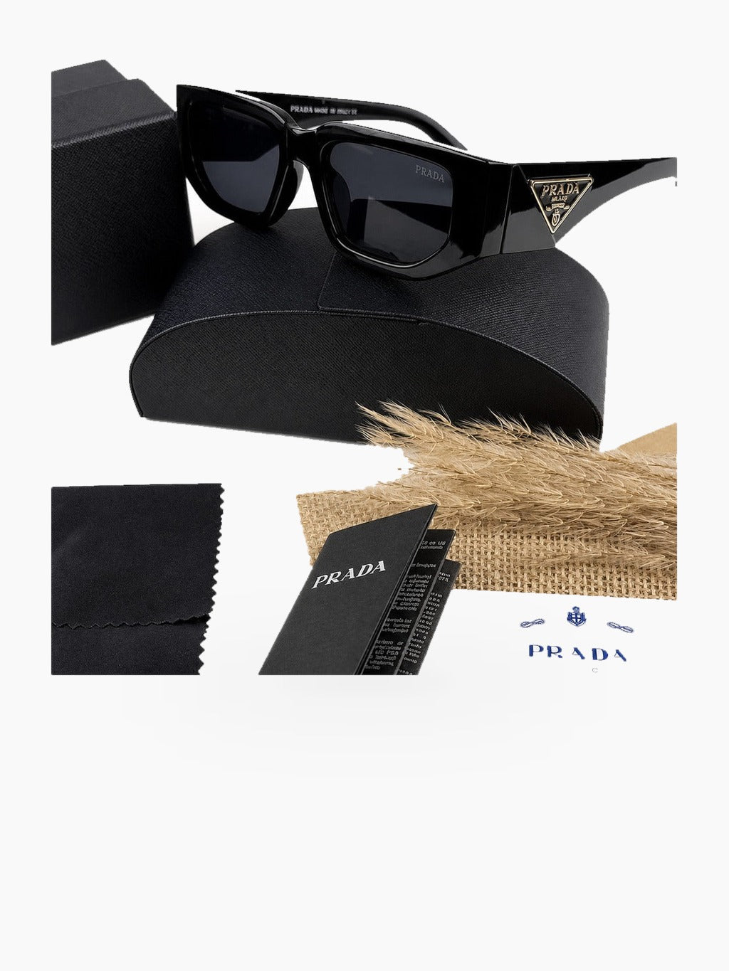 Rectangular Full Frame Sunglasses with UV Protection