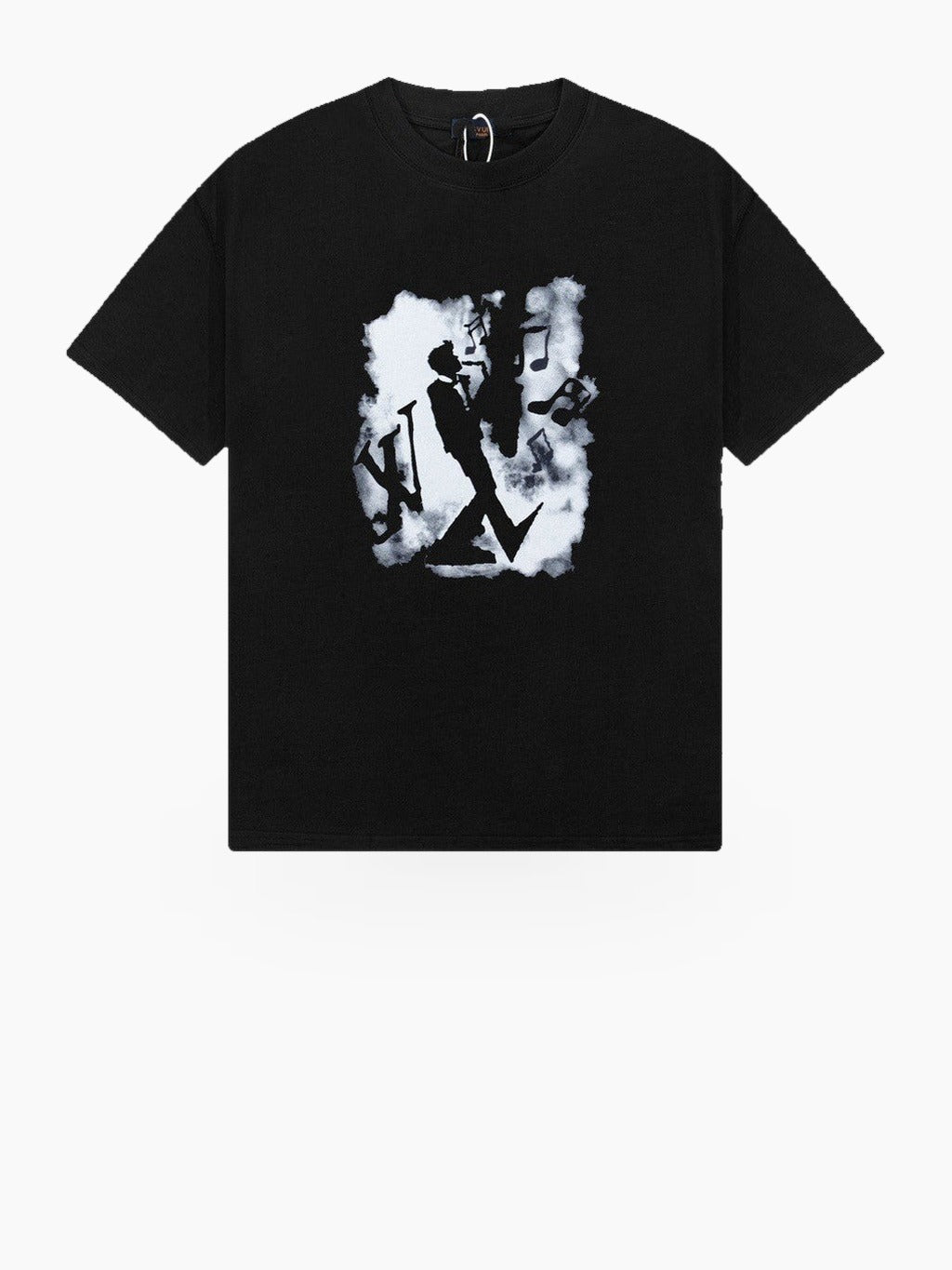 Regular Fit Cotton Crew Neck Graphic T-Shirt with Short Sleeves