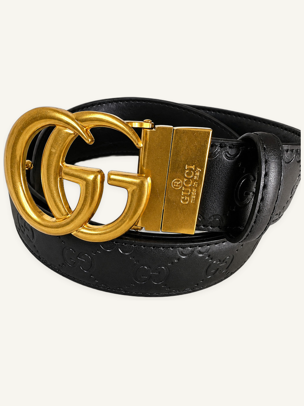 Premium Embossed Interlocking Buckle Belt