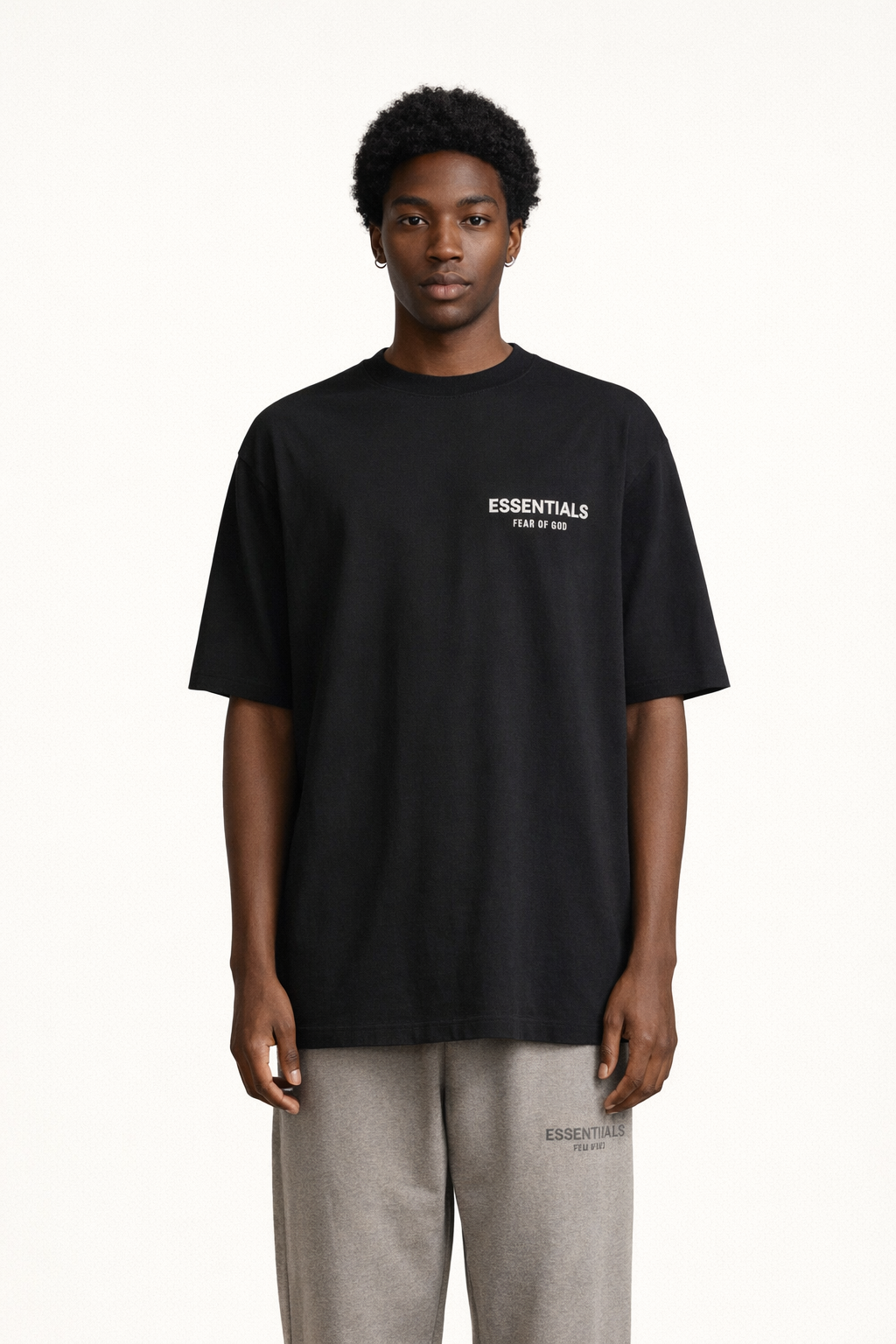 Oversized Crew Neck Graphic T Shirt with Short Sleeves
