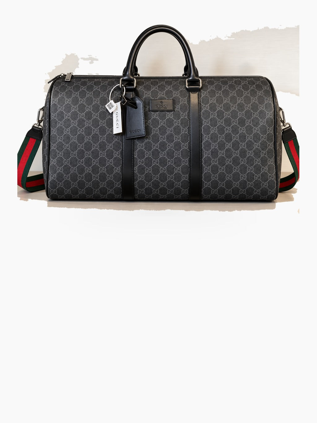 Cylindrical Weekender Bag with Dual Top Handles, Zip Closure, and Detachable Shoulder Strap