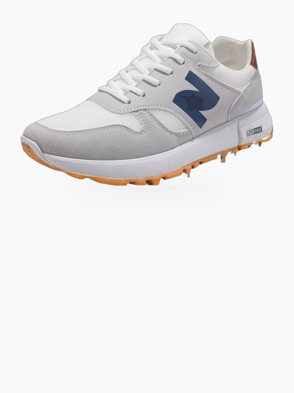 Low-Top Mesh Panel Lace-Up Sneakers with Lugged Soles