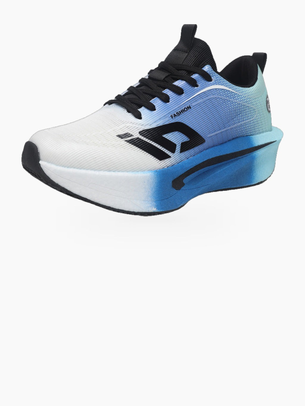 Men's Lace-Up Running Shoes with Thick Cushioned Sole
