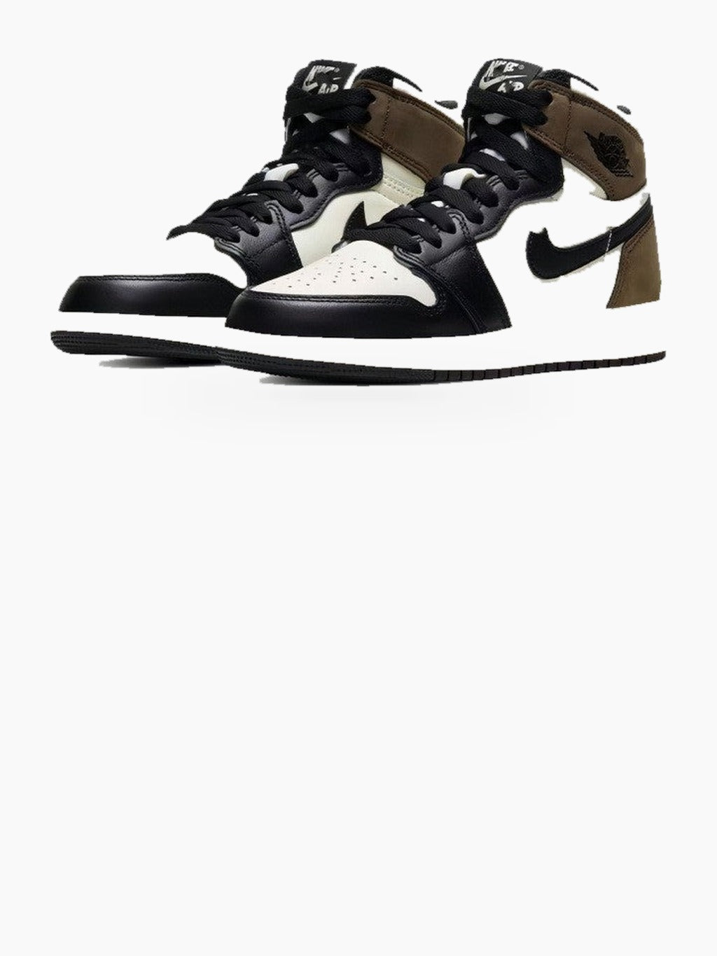 High Top Lace-Up Sneakers with Perforated Toe