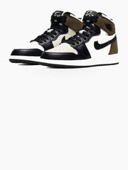 High Top Lace-Up Sneakers with Perforated Toe