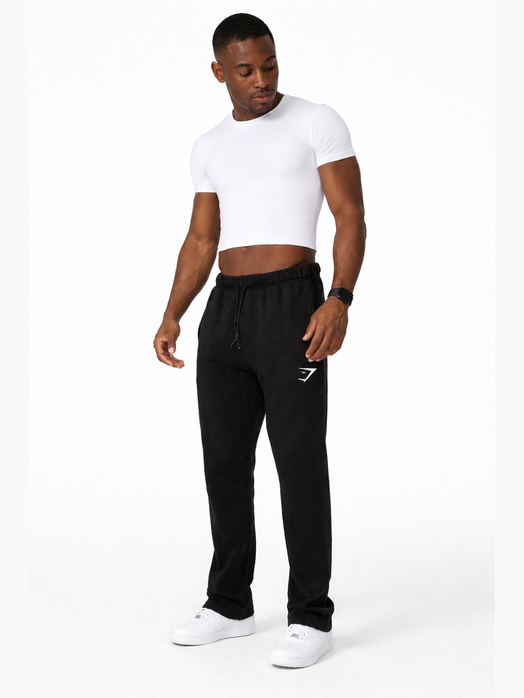 Men's Straight Leg Jogger Sweatpants with Drawstring Waist