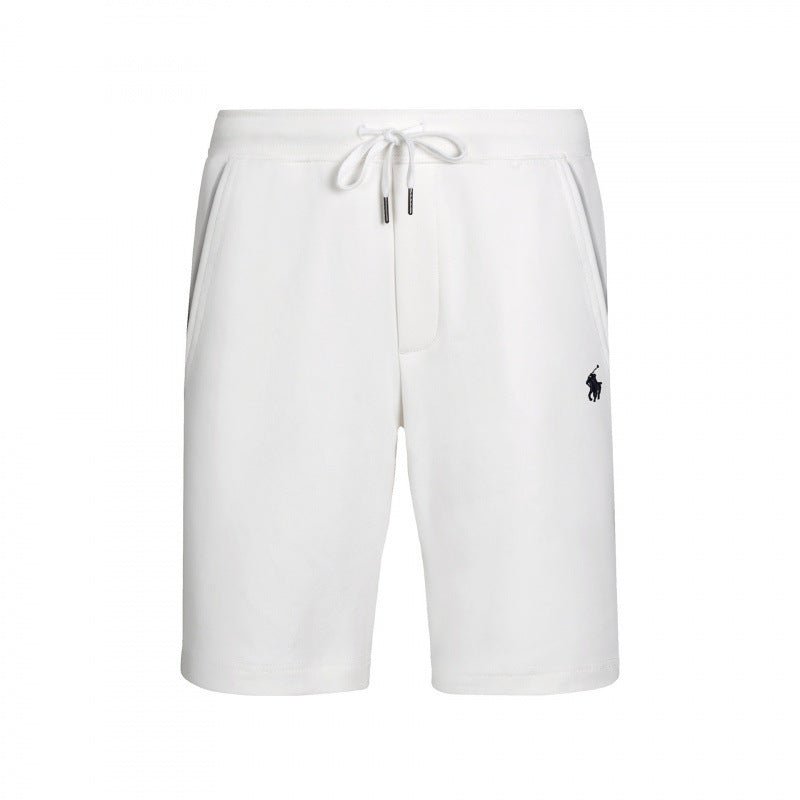 Drawstring Athletic Shorts with Side Pockets