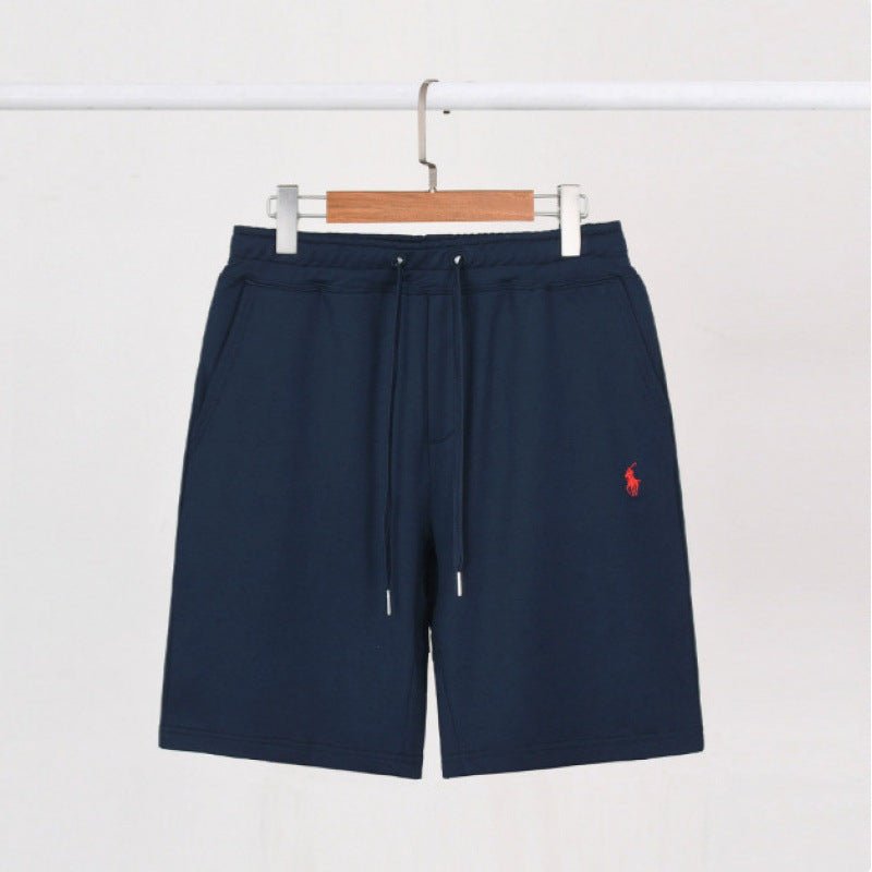 Drawstring Athletic Shorts with Side Pockets