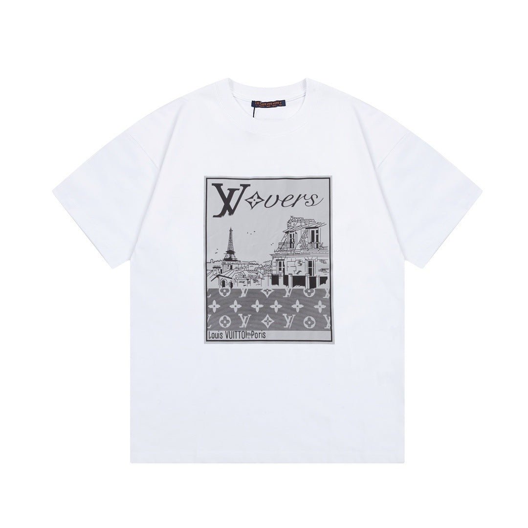 Graphic Print Crew Neck Short Sleeve T Shirt