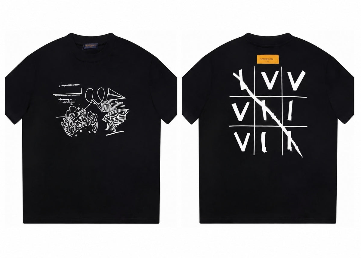 Graphic Print Crew Neck Short Sleeve T Shirt