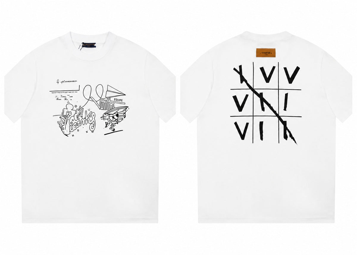 Graphic Print Crew Neck Short Sleeve T Shirt