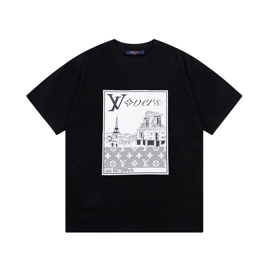 Graphic Print Crew Neck Short Sleeve T Shirt