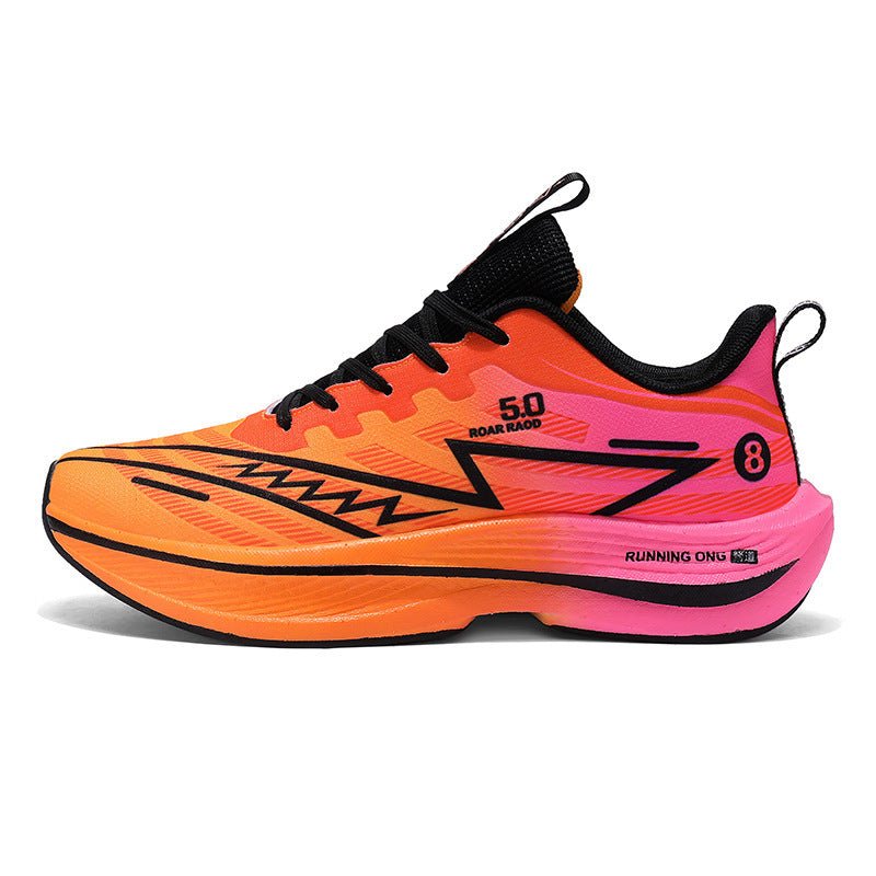 Low-Top Mesh Lace-Up Running Sneakers with Cushioned Sole
